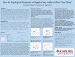 How do Topological Properties of Ripple-Carry Adders Affect Time Delay?